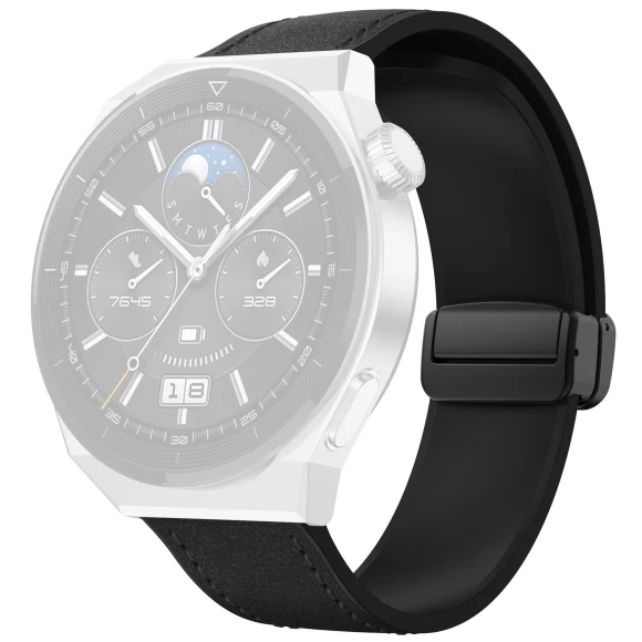 Magnetic Leather Coated Silicone Band — Bands, Smartwatch 2025