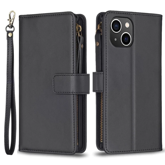 PU Leather Stand Phone Case with Zipper Pocket — Basic Cases, Smartwatch 2025