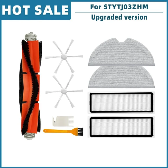 Replacement Side Brush, HEPA Filter, and Cloth Accessory — Parts & Accessories, Modern Home Furnishing