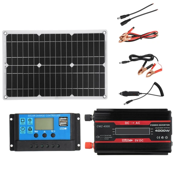 Solar Energy System 4000W — Power Inverters, Happy Market