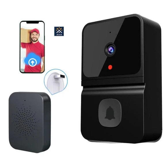 Two-Way Wireless Security Doorbell — Smart Home Security, Happy toadd cart