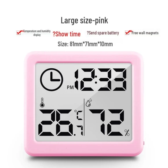 Thin Digital Indoor Thermometer and Hygrometer — Home Climate Control, TrendVibeCN