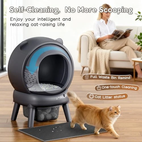 Automatic Litter Box for Multiple Cats — Waste Bins, Vivirata