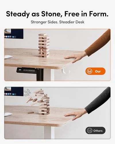 Electric Height Adjustable Standing Desk — Office, FEZIBO