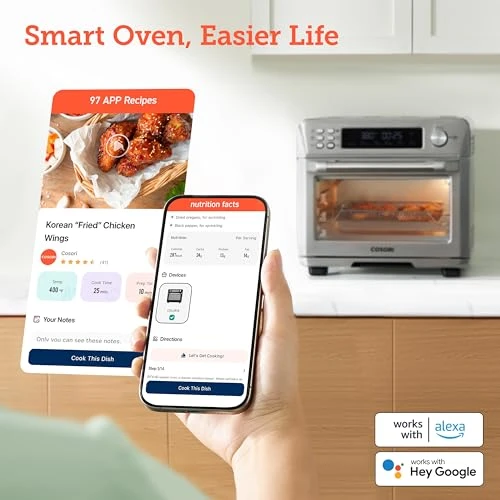 Smart 12-in-1 Air Fryer Toaster Oven Combo — Toaster Ovens, Cosori