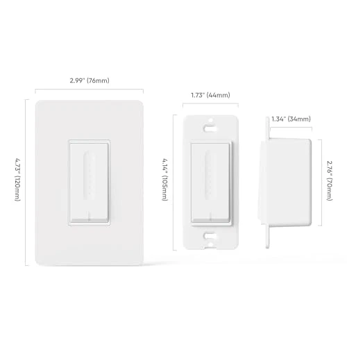 Smart Dimmer Switch 4 Pack — Light Dimmers, TREATLIFE