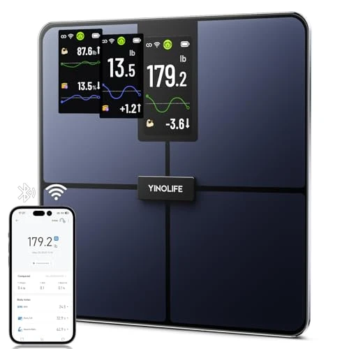 Smart Scale for Body Weight with Color Display — Body Composition Analysis, YINOLIFE