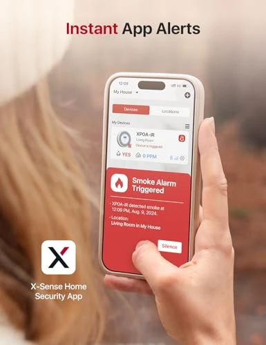 Smart Smoke and Carbon Monoxide Detector with Voice Location — Gas & CO Detectors, X-Sense