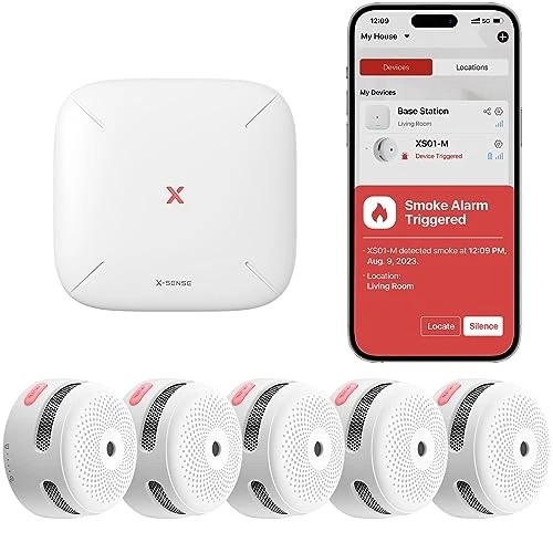 Smart Smoke Detectors with Base Station — Smoke & CO Detectors, X-Sense