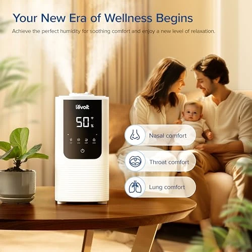 Smart Warm and Cool Mist Air Humidifier — Air Moisturizers, LEVOIT