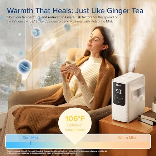 Smart Warm and Cool Mist Air Humidifier — Air Moisturizers, LEVOIT