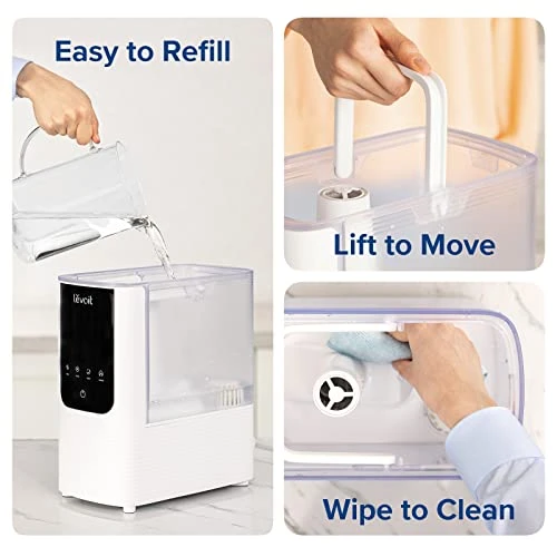 Smart Warm and Cool Mist Air Humidifier — Air Moisturizers, LEVOIT
