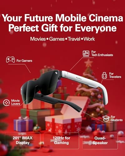 AR/XR Glasses with 201-inch Display — Immersive Viewing, RayNeo