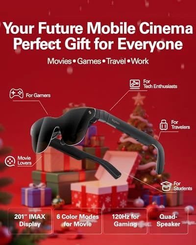 AR/XR Glasses with 201-inch Virtual Display — Smart Glasses, RayNeo