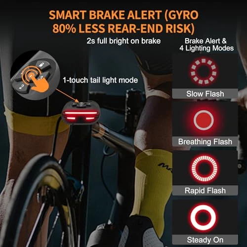 Brake Light Bike Locator GPS Anti-Theft Smart Tail Light — Cycling, NUNET