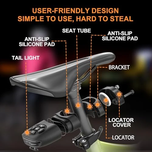 Brake Light Bike Locator GPS Anti-Theft Smart Tail Light — Cycling, NUNET