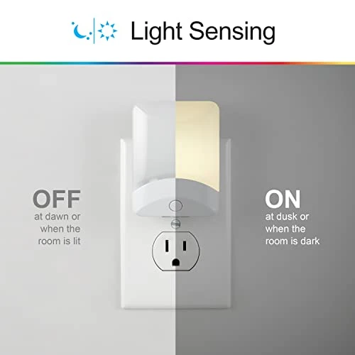 Color Changing LED Night Light with Dusk to Dawn Sensor — Night Lights, GE