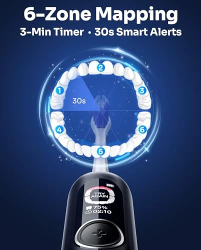 Electric Toothbrush with Smart Display — Sonic Electric Toothbrushes, SAKYPRORAL