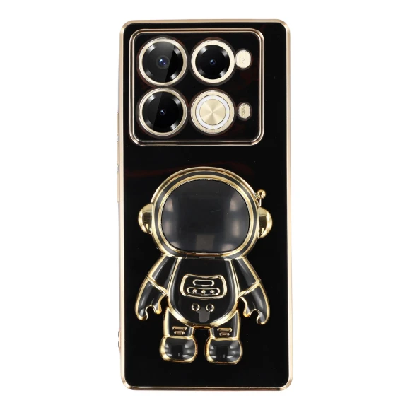 Electroplating Soft TPU Phone Cover with Astronaut Hidden Kickstand — Phone Accessories, Smartwatch 2025