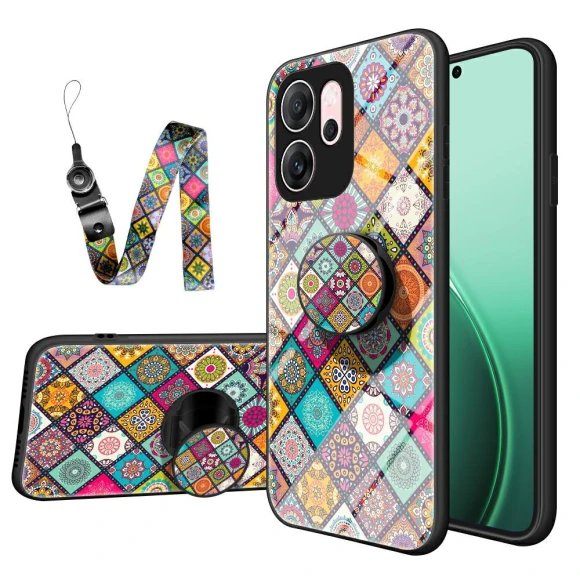 Ethnic Pattern Phone Cover with Kickstand and Strap — Phone Accessories, Smartwatch 2025