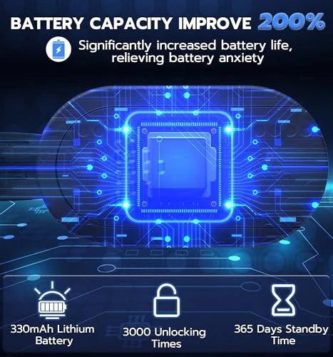 Fingerprint Bike Lock with Key — Cable, Anweller