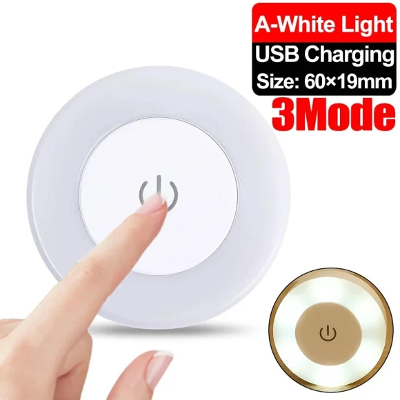 LED Touch Night Light with 3 Dimming Modes — Night Lights, Household supplies MH