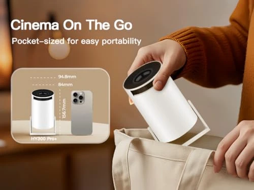 Mini Projector with Wi-Fi 6 and Bluetooth 5.4 — Home Theater Projectors, WEMI