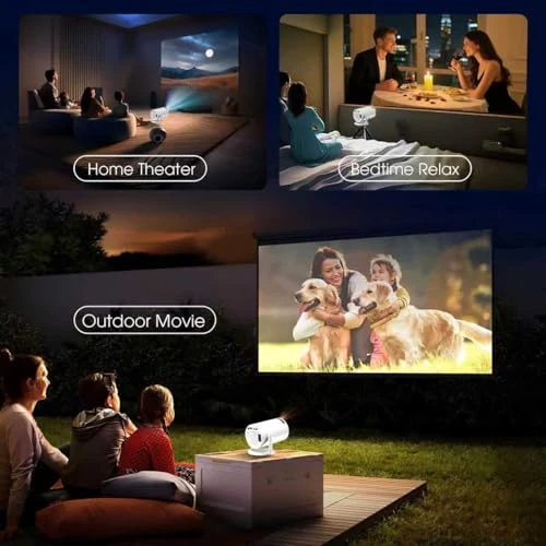 Mini Projector with WiFi and Bluetooth — Home Theater Projectors, Gaimoo