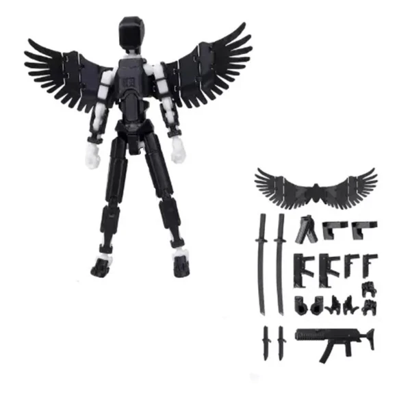 Multi-jointed Transformable Robot with Wings — Interactive Figures & Robots, Jimeim