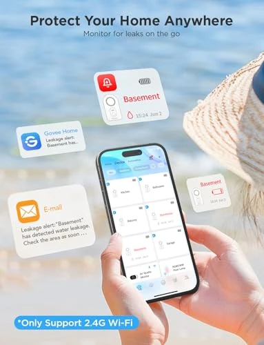 Water Leak Detector 3 Packs — Water Leak Detection Systems, Govee