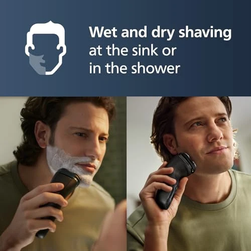 Wet and Dry Electric Shaver — Rotary, Philips