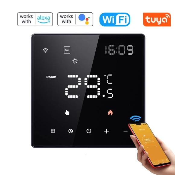 Wi-Fi Digital Display Smart Temperature Controller — Home Climate Control, TOMTOP JMS