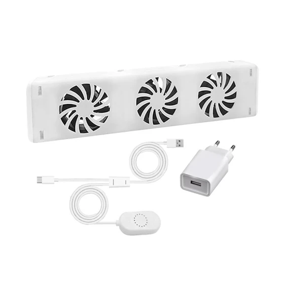 3-fan home radiator magnetic smart cooling fan fireplace fan smart radiator fan radiator extension home kit — Stand Fans, Seahorse Home