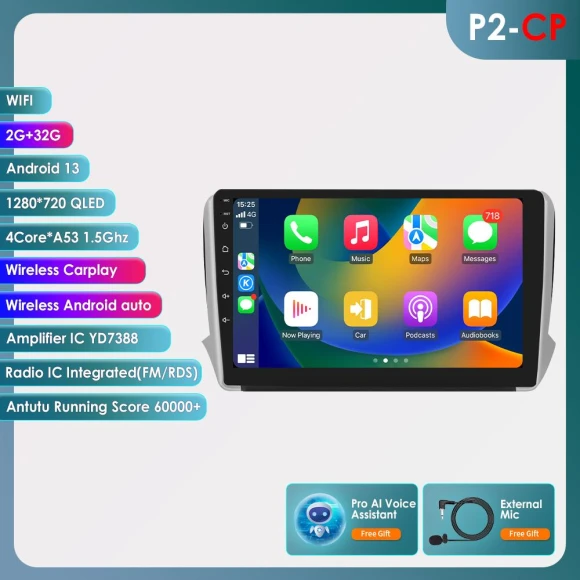 Android Car Stereo with 10.1 Inch Screen — In-Dash, Hizpo