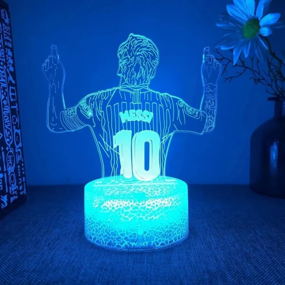 LED Night Light with 3D Illusion Football Player Design — Night Lights, Your Department Home