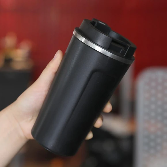 Portable Smart Temperature Measuring Thermos Cup — Beverage Warmers, Indoor Furniture