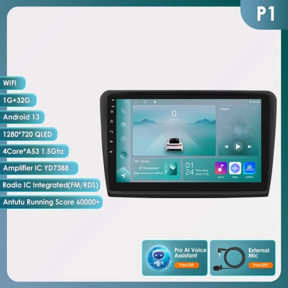 Pro AI Android Car Radio — In-Dash, Hizpo