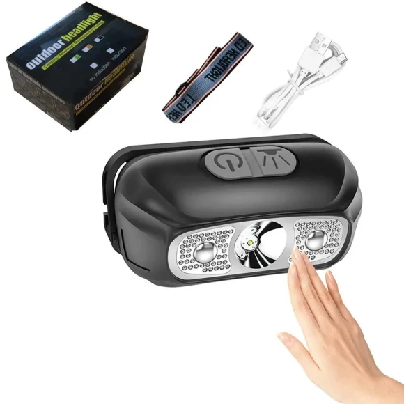 Rechargeable Head Flashlight with Sensor — Flashlights, Motivational Running