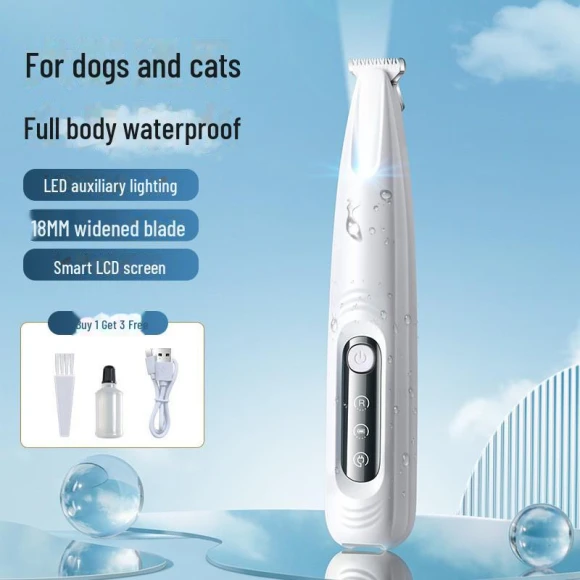 Rechargeable Pet Grooming Clipper with LED Light — Clippers