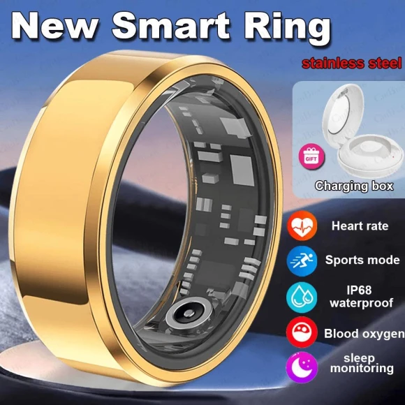 Smart Ring with Heart Rate, Blood Oxygen, Sleep, and Fitness Monitor — Smart Rings, GLOBUS