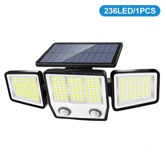 Solar Motion Sensor Flood Lights — Outdoor Security & Flood Lighting, COOKING-MALL
