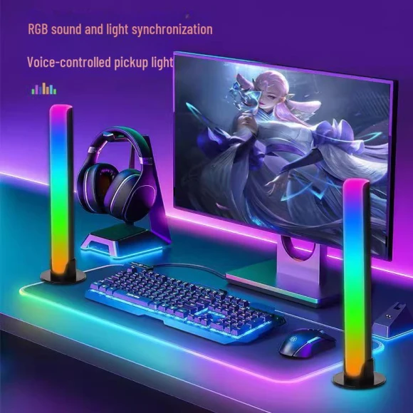 Voice-Controlled Gaming Desk Light with Screen Sync — USB Lighting Solutions, Smarter than future