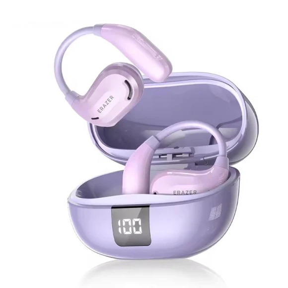 Wireless Bluetooth Headphones with LED Touch Screen and AI Translation — In-Ear Headphones, Lenovo