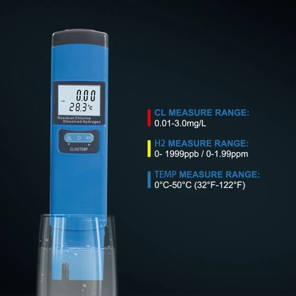 3-in-1 Hydrogen-rich Water Quality Detector — Dissolved Oxygen Meters, yieryi
