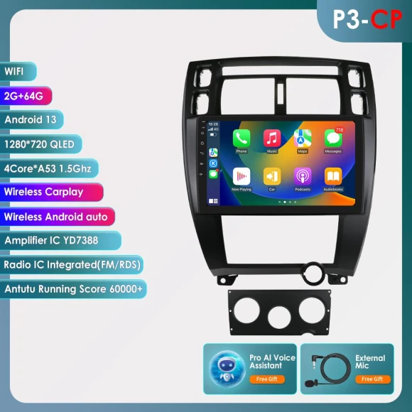 Android Car Radio with Touchscreen — In-Dash, Hizpo