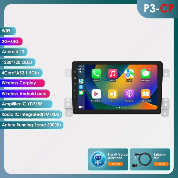 Android Car Stereo with 9.5-inch QLED Display — In-Dash, SMARTY Trend