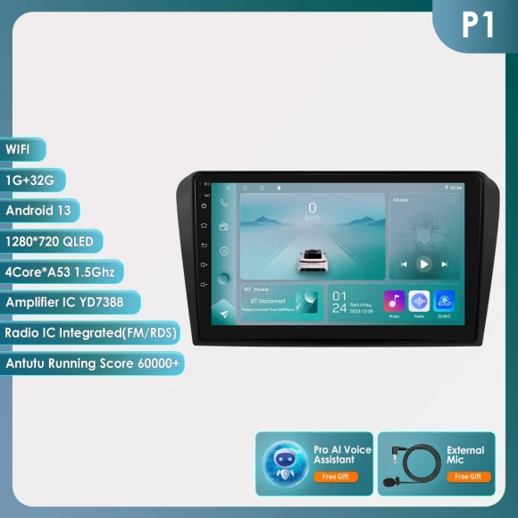 Car Multimedia Player with Android 14 — Car Installation Essentials, Hizpo