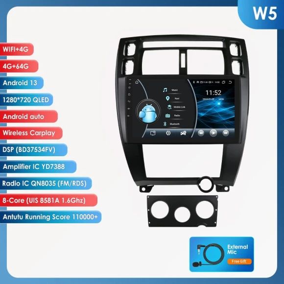 Intelligent AI Android Car Radio — In-Dash, Hizpo