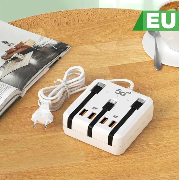Multifunction Power Strip with USB Type C Fast Charging — Chargers & Adapters, Meiteai-All