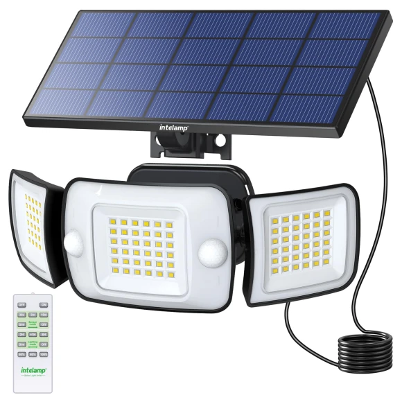 Outdoor Solar Sensor Light — Outdoor Security & Flood Lighting, Intelamp